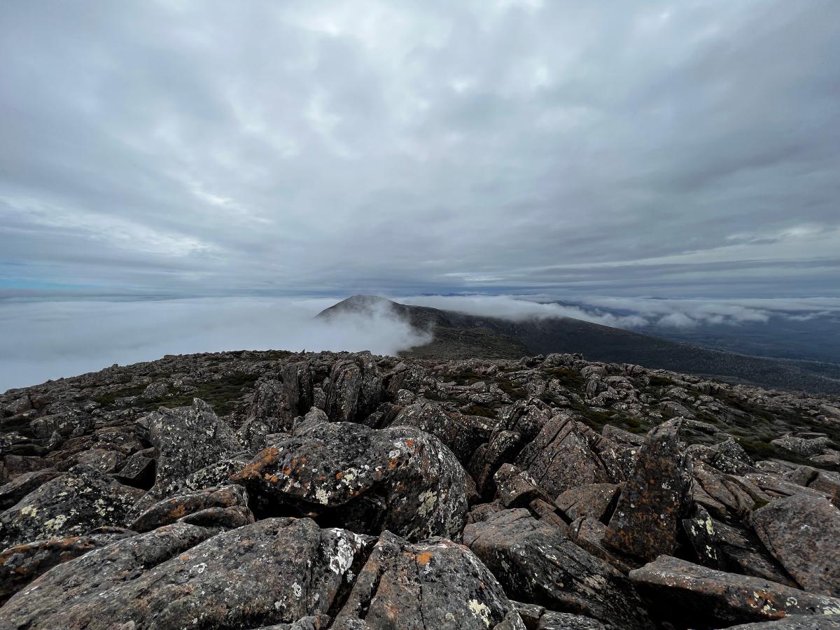 Nevada Peak and clouds
