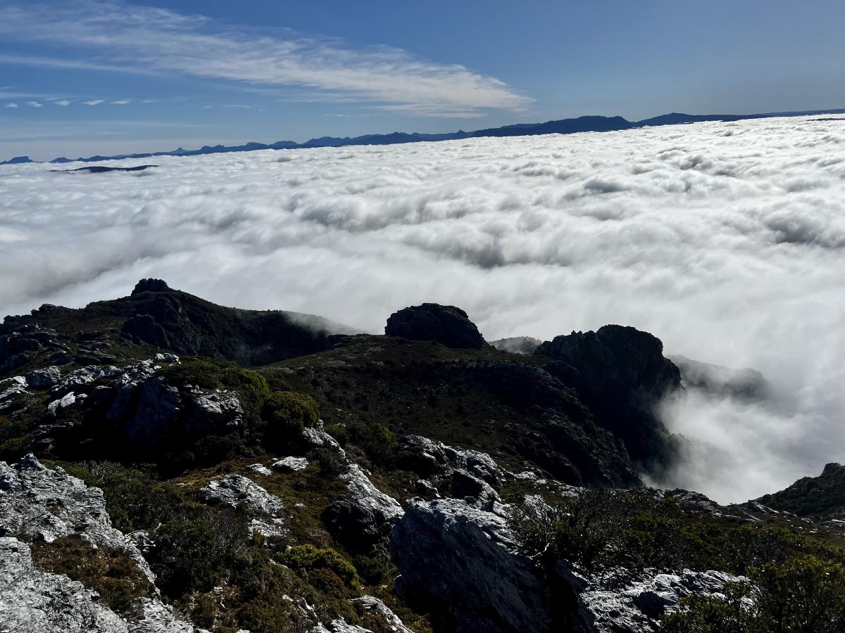 View over the clouds
