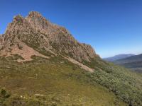 Mount Gould with a blue sky