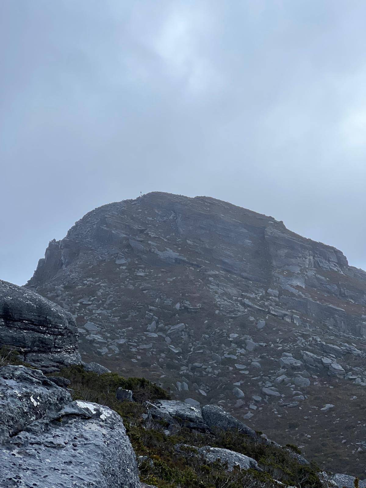 Clear Hill with a trig point marking the peak