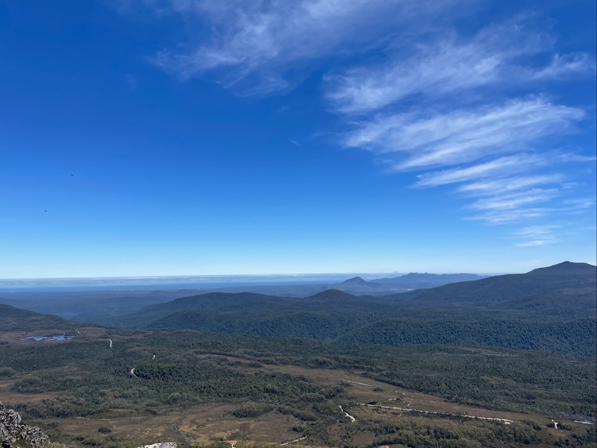 A panorama from the top of a mountain